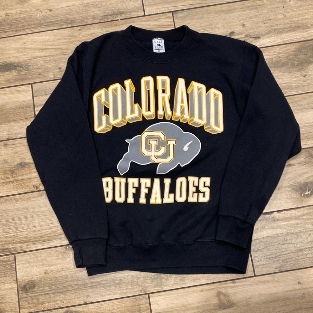 Colorado Buffaloes Black Crewneck Sweatshirt